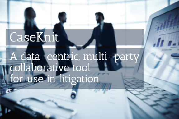 Litigation team collaborating using CaseKnit software